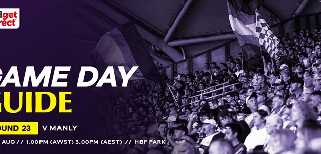 Game Day Guide: Round 23 v Manly-Warringah Sea Eagles