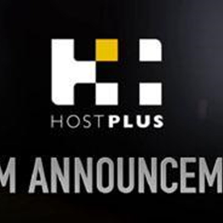Rd. 11 HOSTPLUS Team Announcement