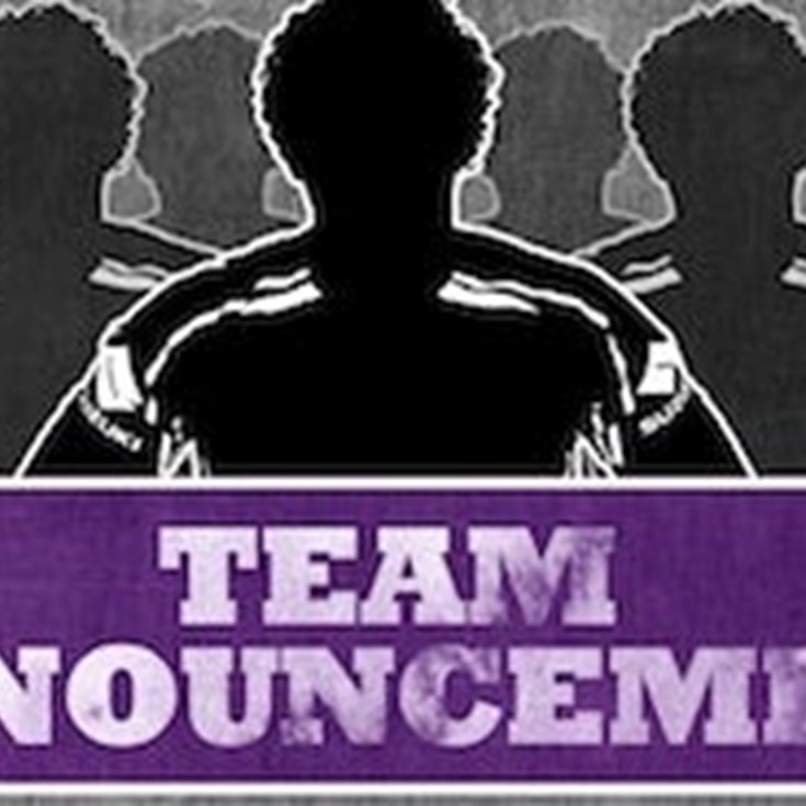 Rd. 4 v Bulldogs Team Announcement