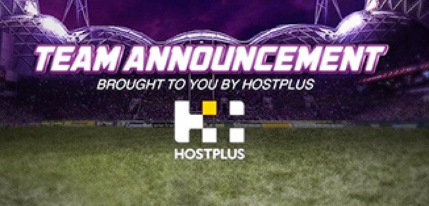 Rd.26 - Hostplus Team Announcement