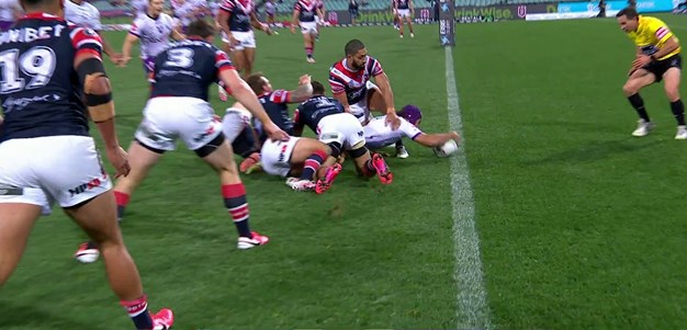 Hughes slips through the Roosters