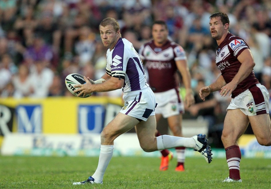 Ryan Hinchcliffe : NRL Rugby League - Round 1. Manly-Warringah Sea Eagles V Melbourne Storm at Brookvale Oval Saturday the 8th of March 2014 . Digital Image by Robb Cox nrlphotos.com
