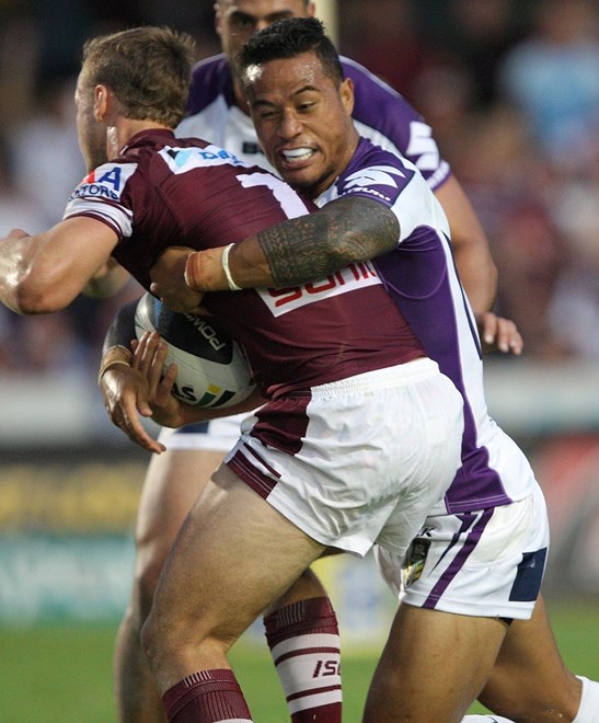 Ben Roberts : NRL Rugby League - Round 1. Manly-Warringah Sea Eagles V Melbourne Storm at Brookvale Oval Saturday the 8th of March 2014 . Digital Image by Robb Cox nrlphotos.com
