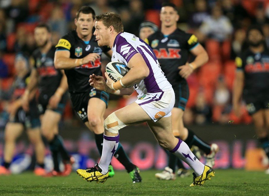 Digital Image by Robb Cox Â©nrlphotos.com: Tim Glasby :NRL Rugby League - Round 24, Penrith Panthers V Melbourne Storm at Sportingbet Stadium, Monday August 25th 2014.