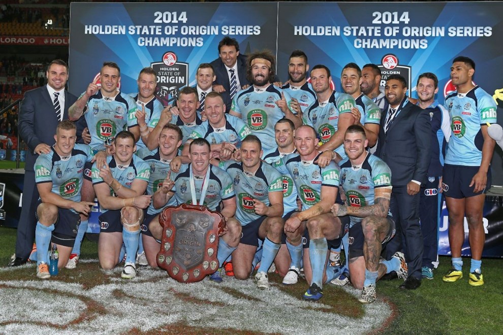 Digital Image by Brett Crockford Â© nrlphotos.com:	     New South Wales Blues win the series   NRL, Rugby League, State of Origin 3, @ Suncorp Stadium, Brisbane, QLD, Wednesday July 9th, 2014. 