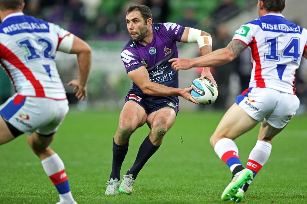 Cameron Smith (Melbourne Storm) Digital Image by Ian Knight Â© nrlphotos.com: NRL, Rugby League, Round 24, Melbourne Storm v Newcastle Knights @ AAMI Park, Melbourne, VIC, Monday August 24th, 2015. 