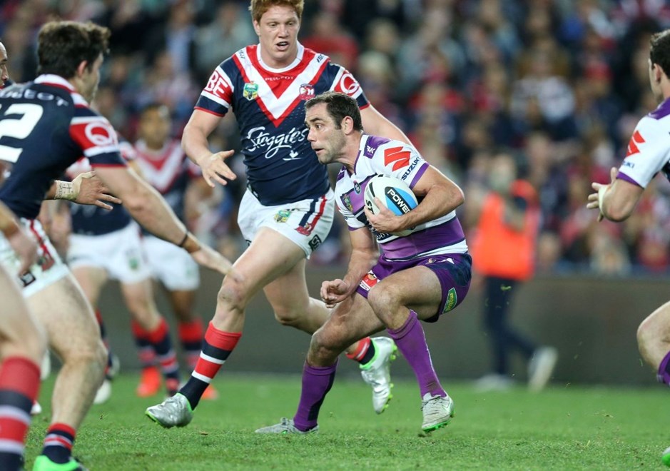 Cameron SMith :Digital Image Grant Trouville Â© NRLphotos  : NRL Rugby League - Finals Week 1 - Sydney roosters v Melbourne Storn at Allinanz Stadium SFS , Friday the 9th of September 2015.
