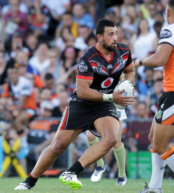 Competition - NRL Premiership Round - Round 01 Teams - Wests Tigers v New Zealand Warriors Date - 5th of March 2016 Ben Matulino Venue - Campbelltown Stadium, Campbelltown, Sydney NSW Photographer - Chris Lane