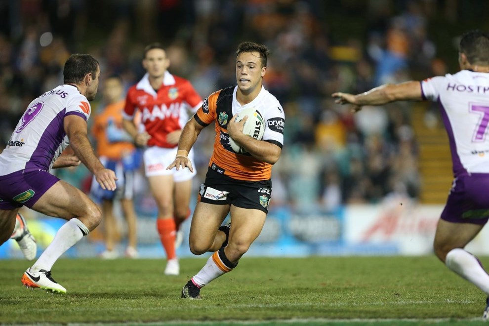Competition - NRL Premiership

Round - Round 07

Teams - Wests Tigers Vs Melbourne Storm

Date - 17th of April 2016

Venue - Leichhardt Oval 

Photographer - Robb Cox