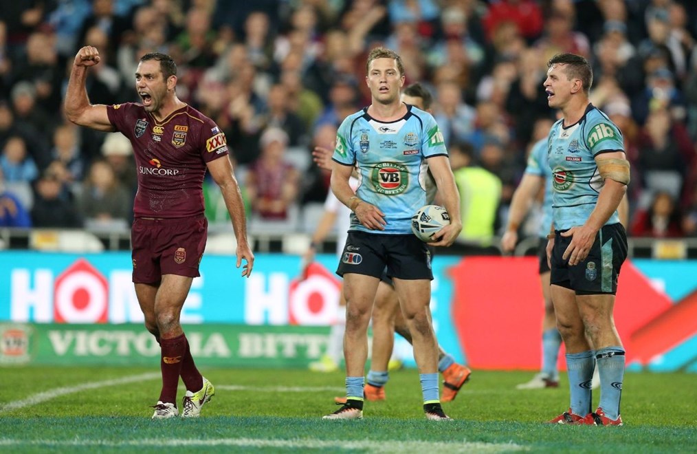 Competition - State of Origin Rugby League - Game 1.Teams - NSW Blues v QLD maroons.Round - Date - Wednesday 1st of June 2016.Venue - ANZ Stadium Homebush, Sydney.Photographer â Grant Trouville Â© NRL Photos.Description - #Origin .
