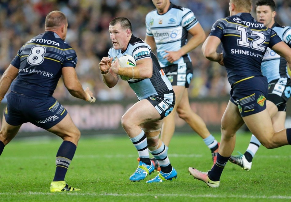 Competition - NRL Premiership Finals Series. Round - Finals Week 3, Preliminary Final.Date  -   September 23rd 2016.Teams - Cronulla Sharks v North Queensland Cowboys.at - Allianz Stadium Sydney.Pic - Grant Trouville Â© NRL Photos.