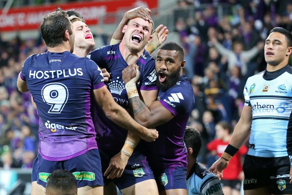 Competition - NRLRound - Round 26Teams â Melbourne Storm v Cronulla-Sutherland SharksDate â    3rd of September 2016Venue â AAMI Park, Melbourne VICPhotographer â Brett CrockfordDescription â 
