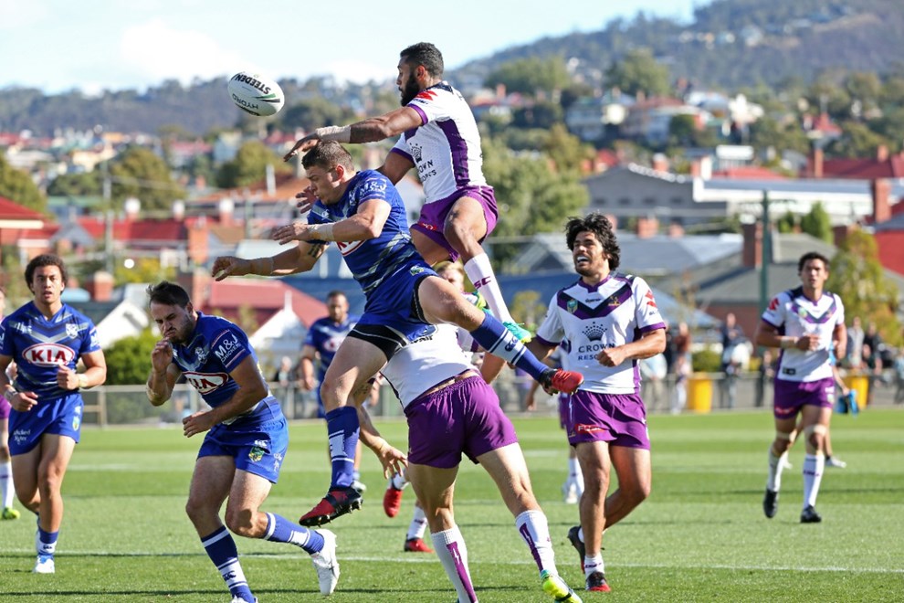 Competition - NRL
Round - Practice Match
Teams – Melbourne Storm v Canterbury-Bankstown Bulldogs
Date –    18th of February 2017
Venue – North Hobart Oval