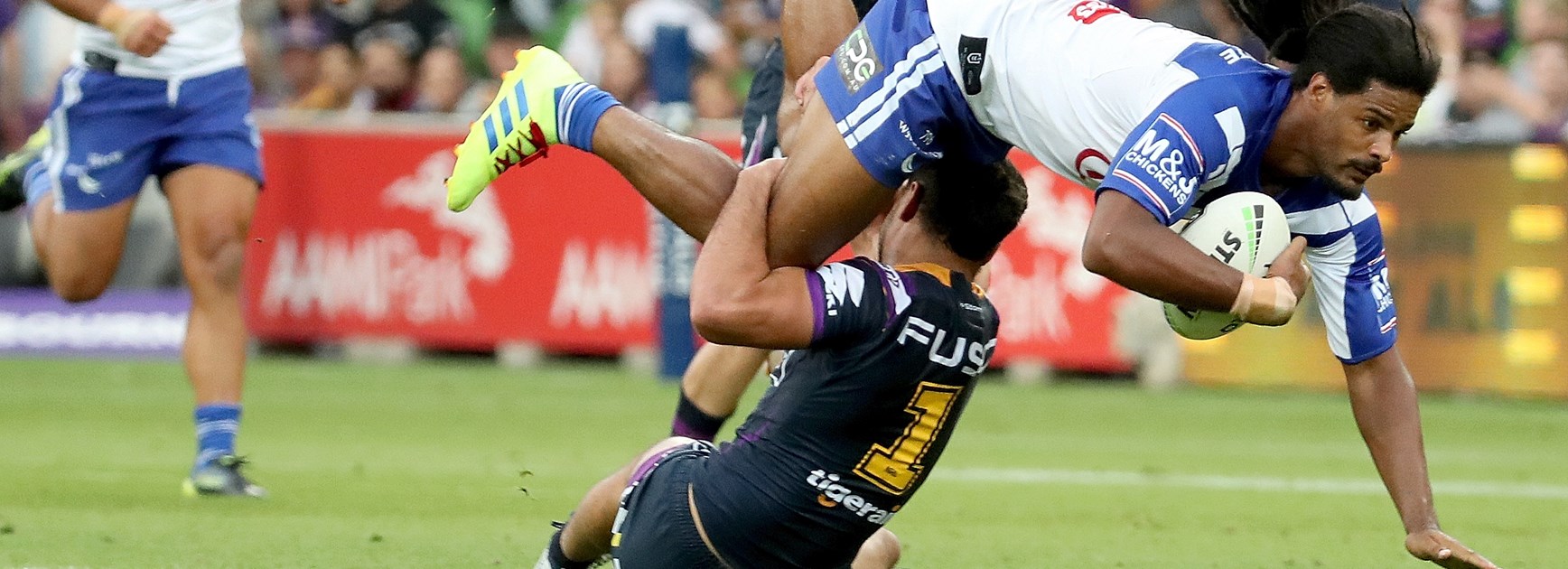 Hughes recalls how he tackled Bulldogs winger Okunbor