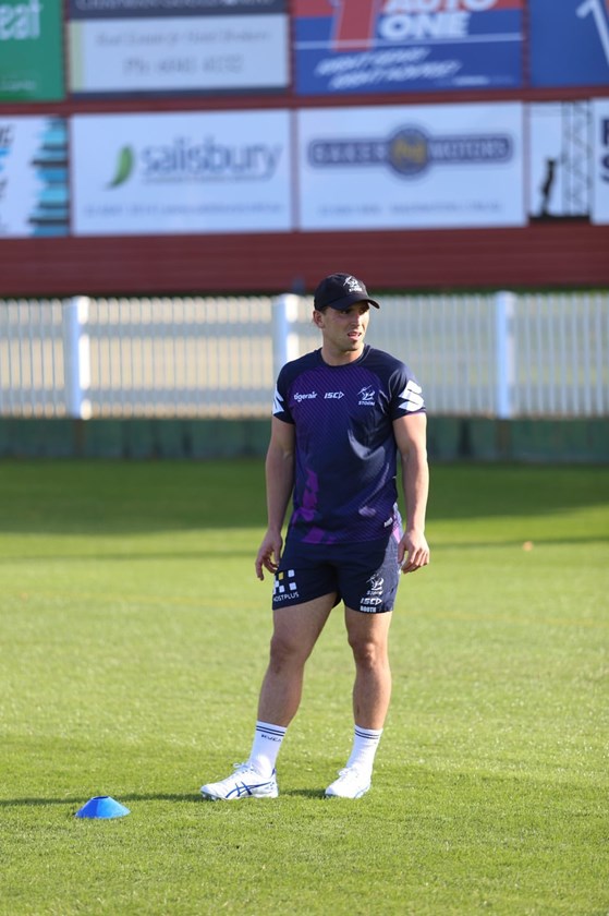 Booth training in Albury last month.