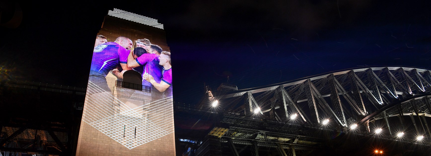 Iconic images of 2020 season light up Sydney Harbour Bridge