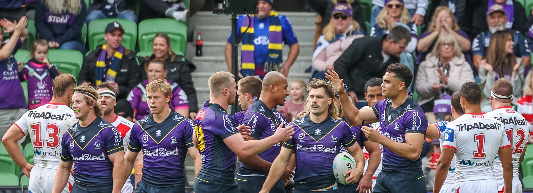 Papenhuyzen injured as Storm continue points-spree in Dragons rout