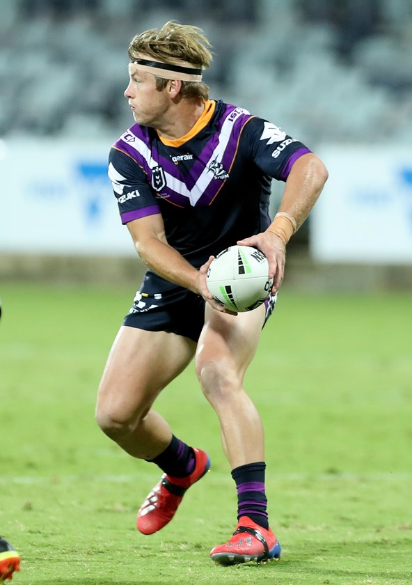 Harry Grant featured in Storm's last trip to Geelong in 2019.