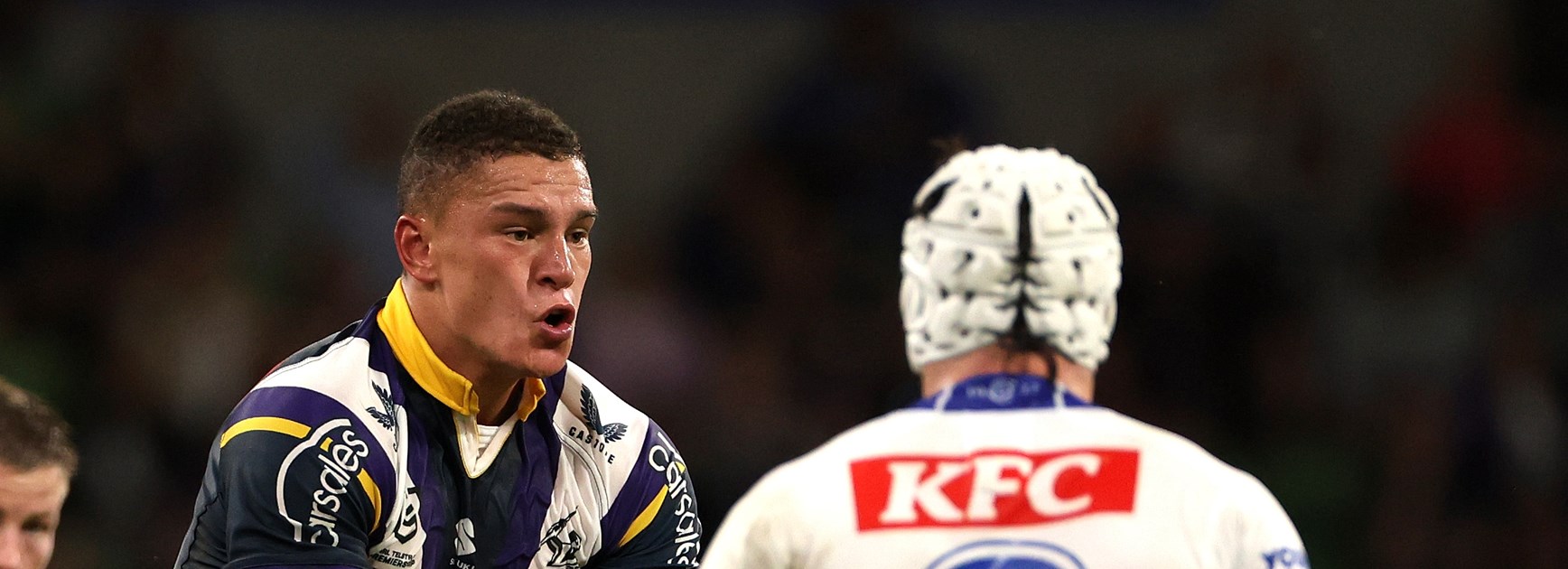 Bulldogs put bite on Storm in stunning upset victory