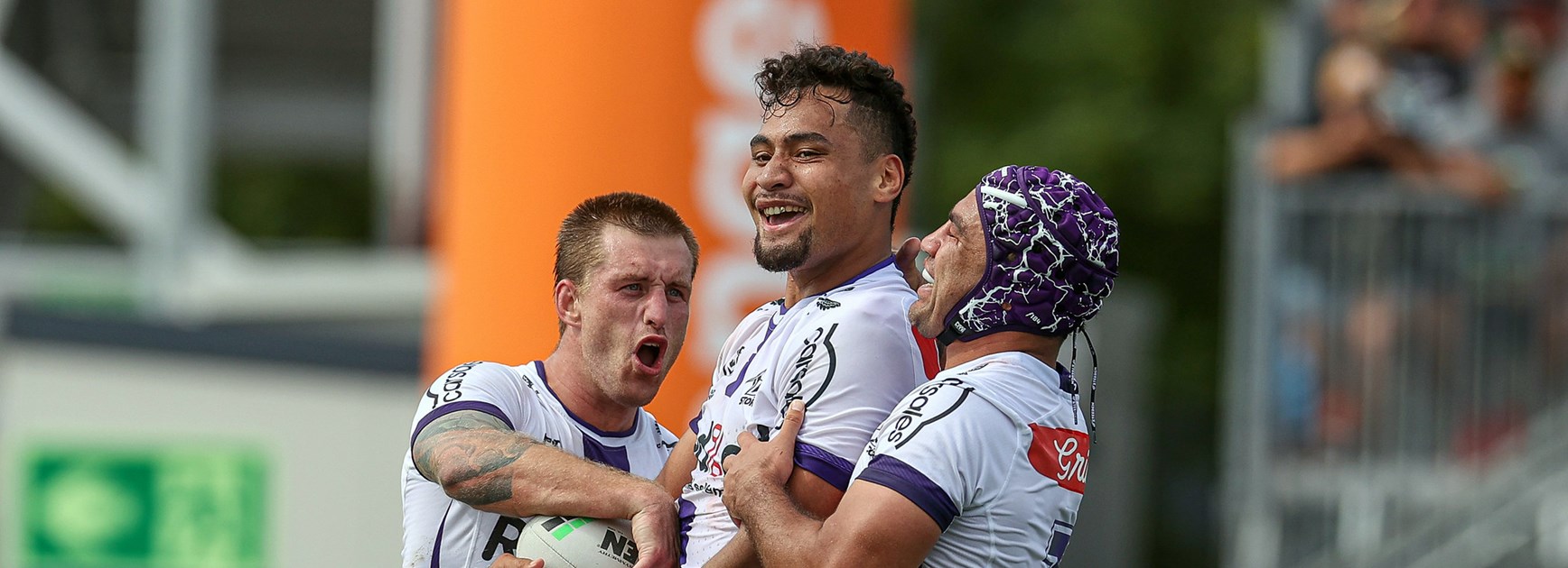 Eli Katoa celebrates 50 NRL games