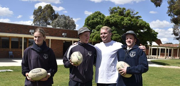 Josh King visits Rochester Secondary College