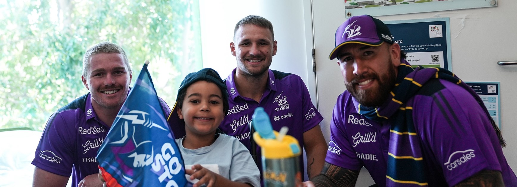 Storm pay special visit to Royal Children's Hospital