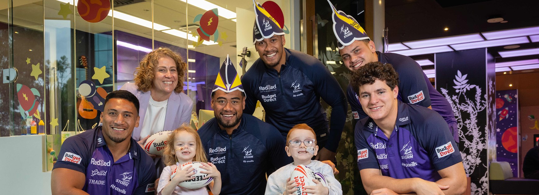 Melbourne Storm & Starlight Partnership Amplified by Budget Direct Footy Charity Championship